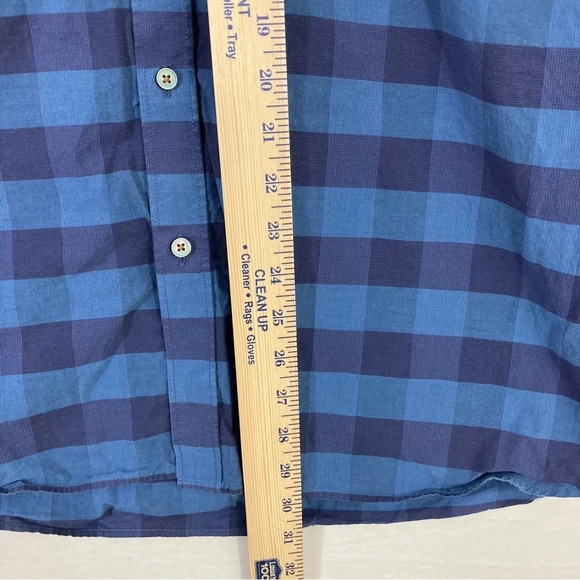 Ted Baker Blue Plaid Long Sleeve Button Down size Large - Picture 6 of 10